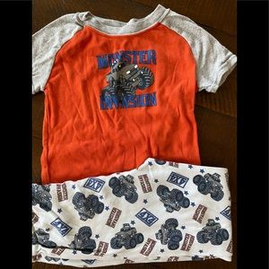 Boys monster truck sleepwear set